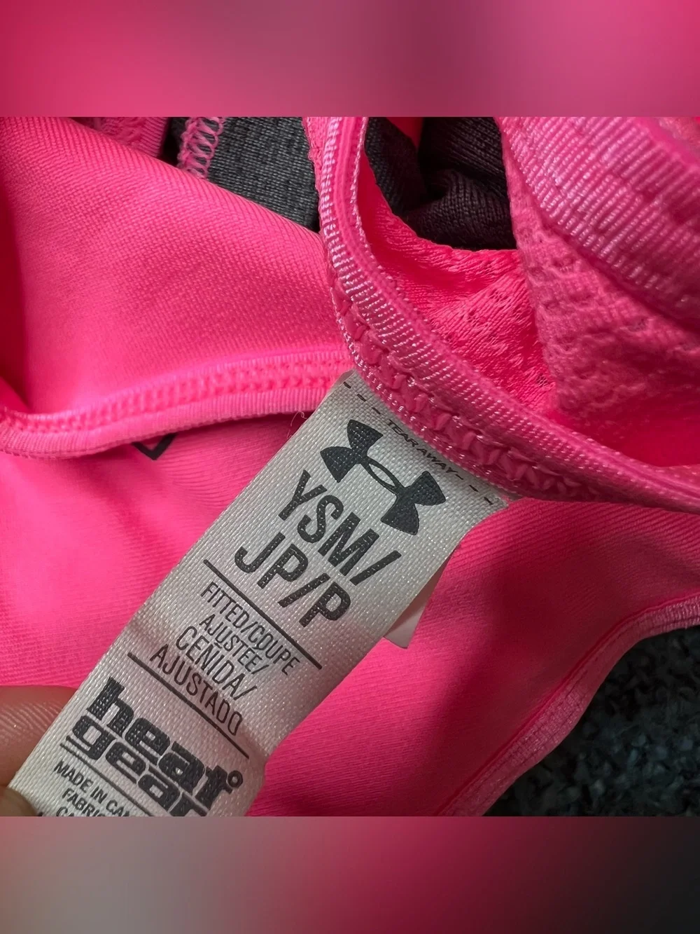 Under Armour Youth Girl's Athletic Bundle Tank Top Sports Bra Shorts Pink Small